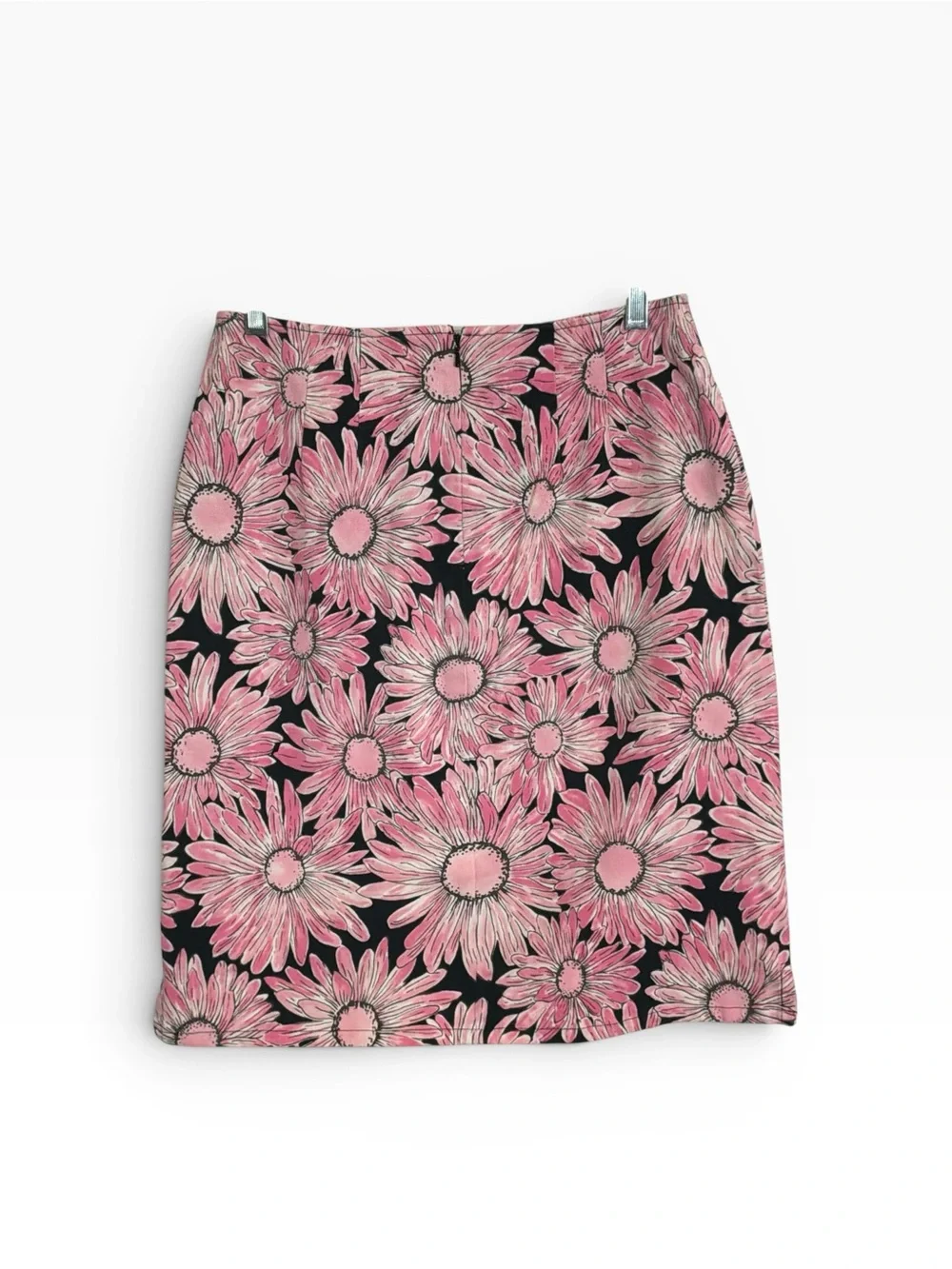 Talbots Pink Floral Pencil Skirt on Black